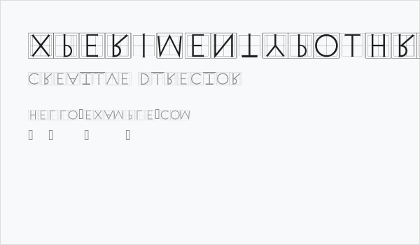 XperimentypoThree Squares Business Card