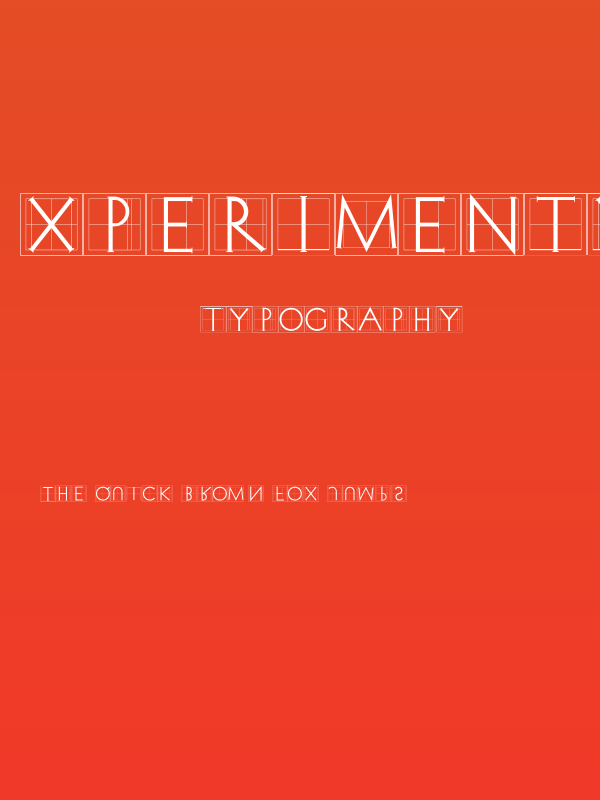 XperimentypoThree Squares Poster