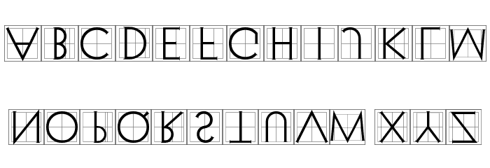 XperimentypoThree Squares Font LOWERCASE
