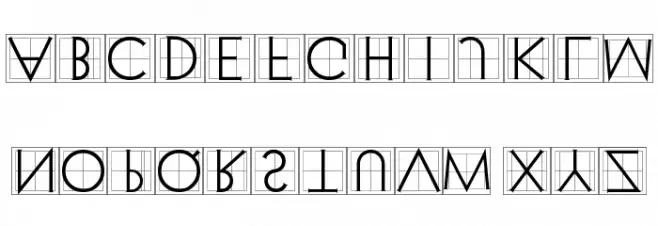 XperimentypoThree Squares フォント 小文字