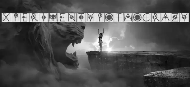 XperimentypoTwoCrazy Font examples