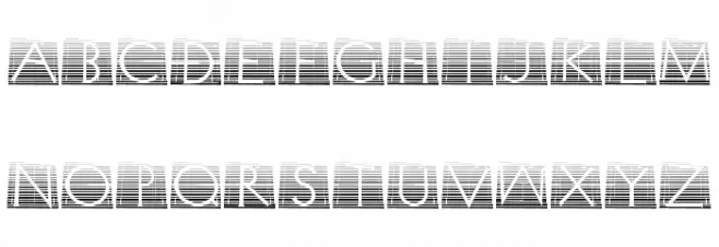 XperimentypoTwoStripes 字体 大写