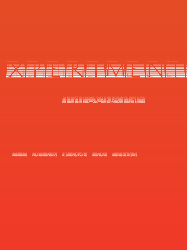XperimentypoTwoStripes Poster