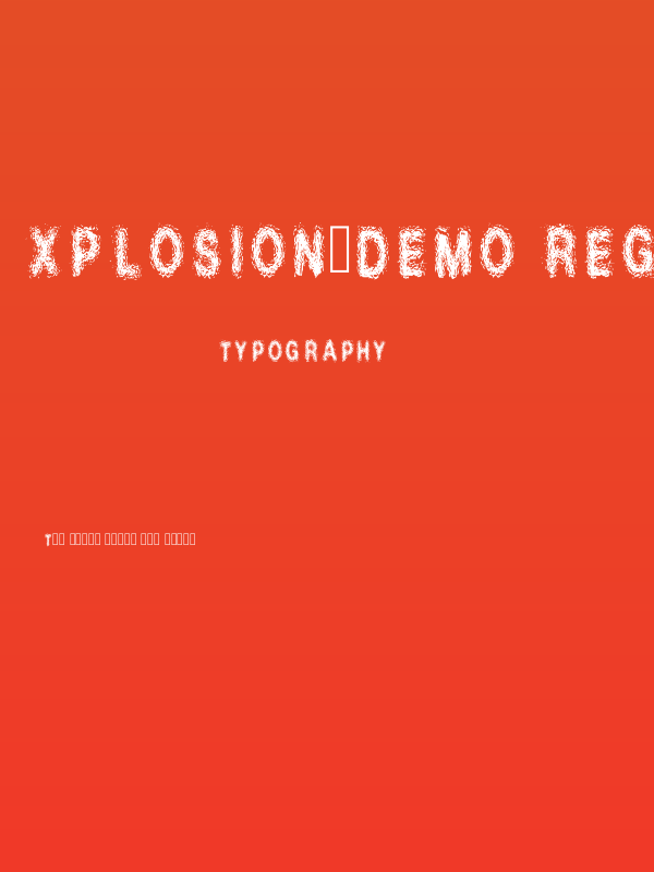 Xplosion_demo Regular Poster
