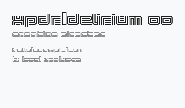 xpdr_delirium 00 Business Card