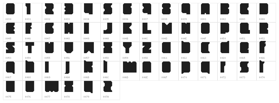 xpdr_rules 00 Character Map