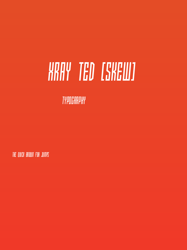 Xray Ted [skew] Poster