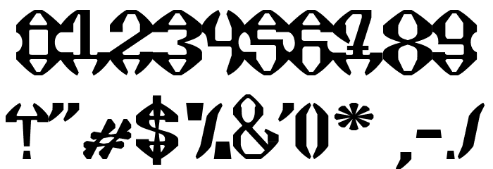 XSARA PICASSO Regular Font OTHER CHARS