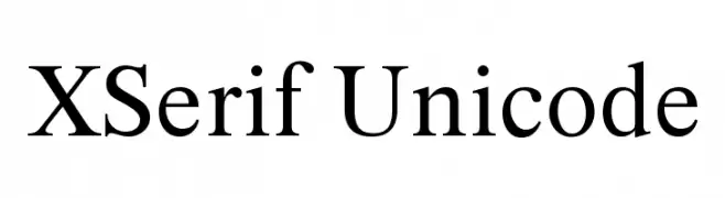 XSerif Unicode  नि: शुल्क फ़ॉन्ट्स डाउनलोड