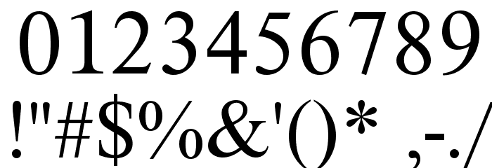 XSerif Unicode Font OTHER CHARS