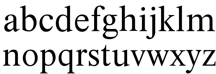 XSerif Unicode Font LOWERCASE
