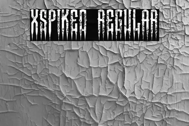 XSpiked Regular Font examples