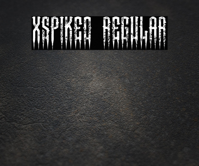 XSpiked Regular Font examples