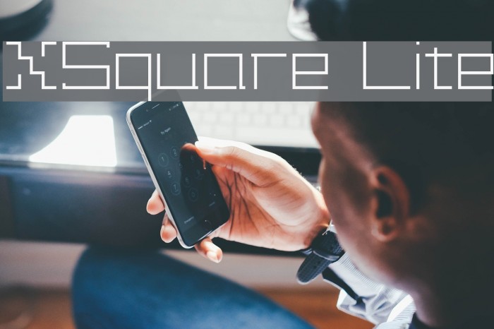 XSquare Lite Font examples