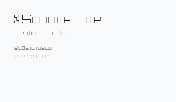 XSquare Lite Business Card
