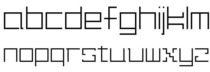 XSquare Lite Font LOWERCASE