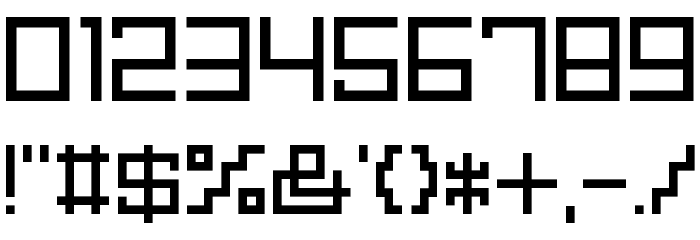 XSquare Font OTHER CHARS