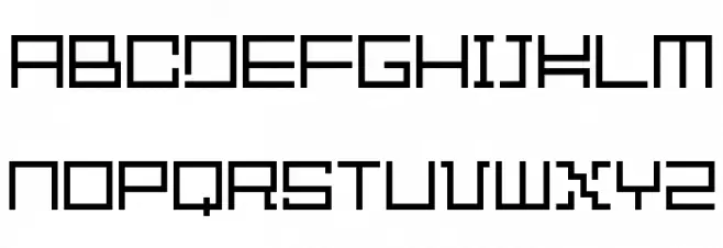 XSquare Шрифта ВЕРХНИЙ