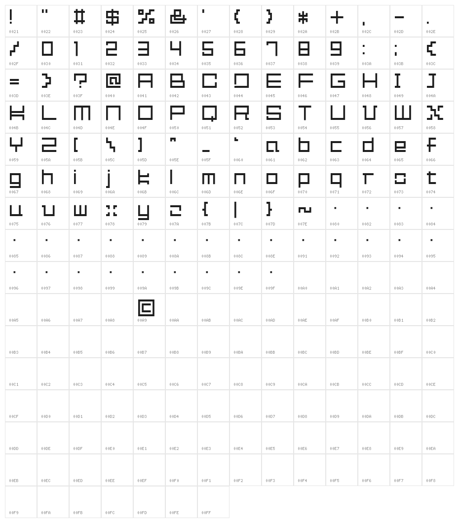 XSquare Character Map