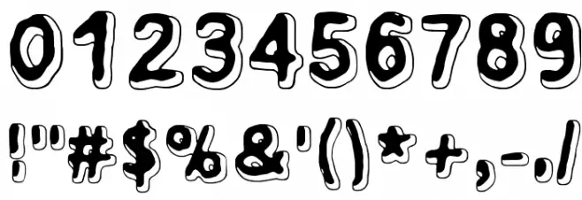Xsderminatoer フォント その他の文字
