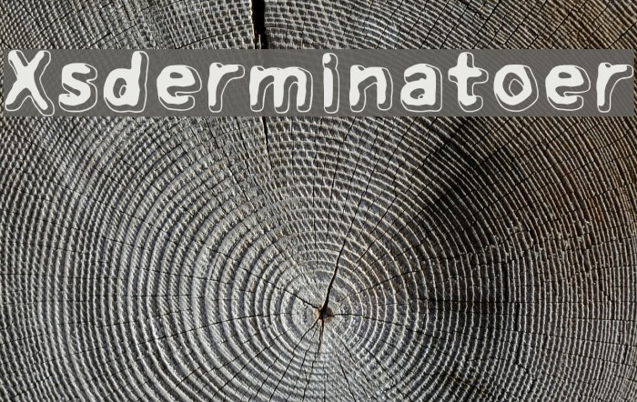 Xsderminatoer Font examples