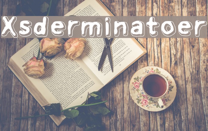 Xsderminatoer Font examples