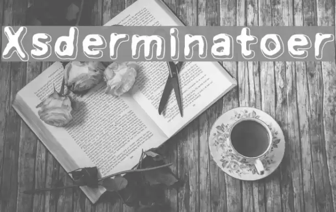 Xsderminatoer フォント examples