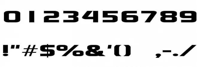 xscale Font OTHER CHARS