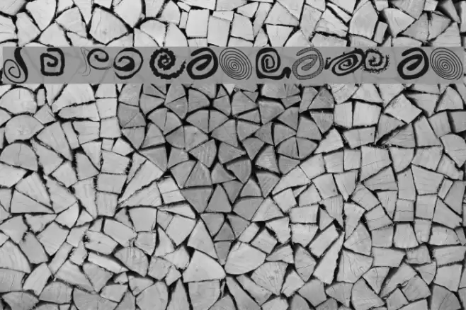 xspiralmental Font examples