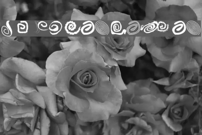 xspiralmental Font examples