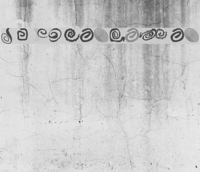 xspiralmental Font examples