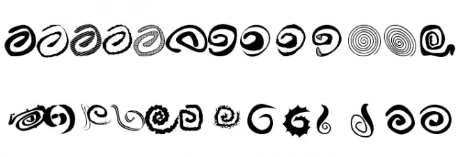 xspiralmental خط أحرف صغيرة