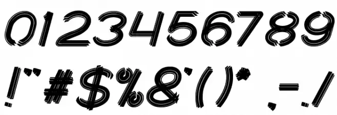 XTRAPOWER Font OTHER CHARS