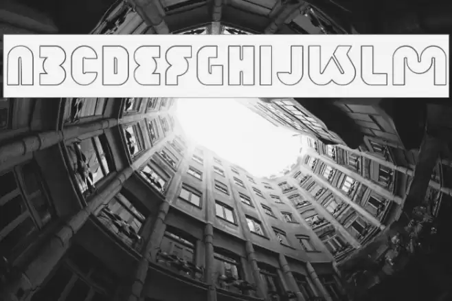 XTREME BIKE-Hollow Font examples