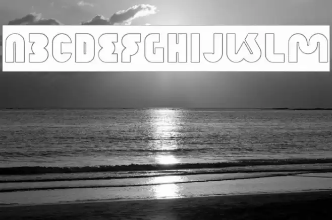 XTREME BIKE-Hollow Font examples