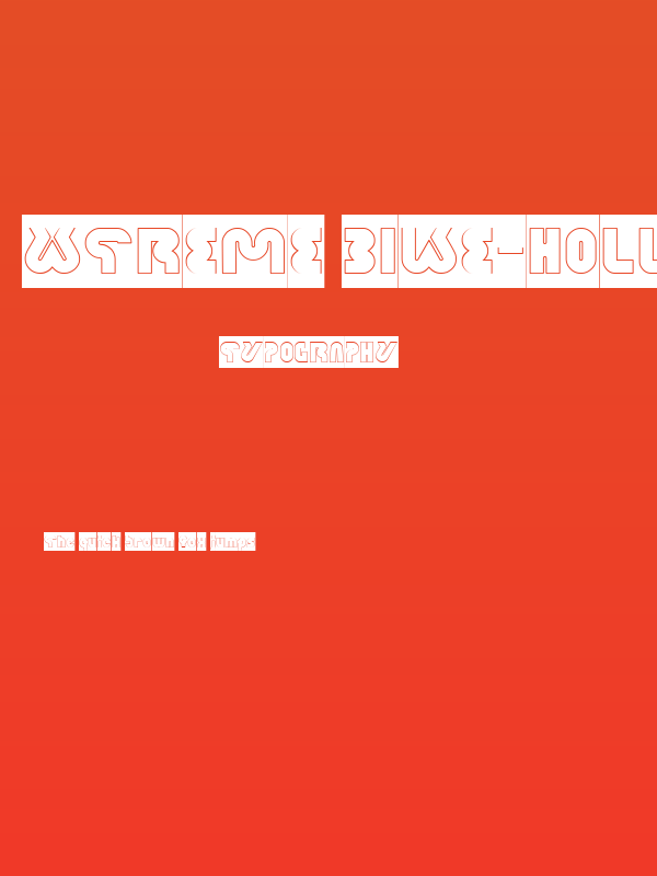 XTREME BIKE-Hollow Poster