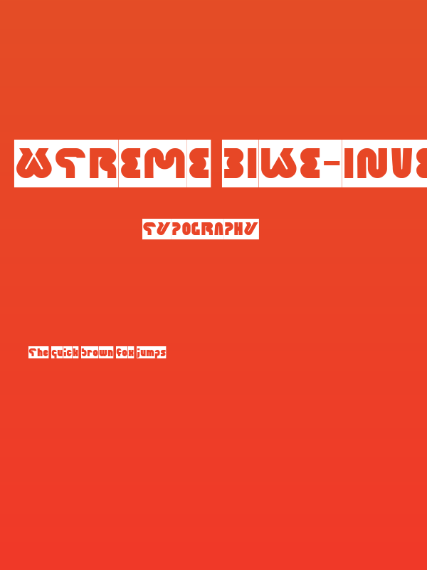 XTREME BIKE-Inverse Poster