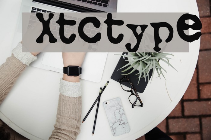 Xtctype Font examples