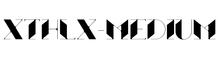 Xthlx-Medium  font caratteri gratis