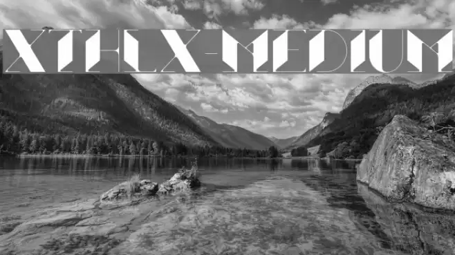 Xthlx-Medium Font examples