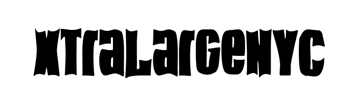 Xtra Large NYC  フリーフォントのダウンロード
