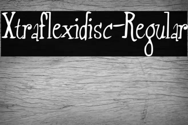 Xtraflexidisc-Regular Font examples