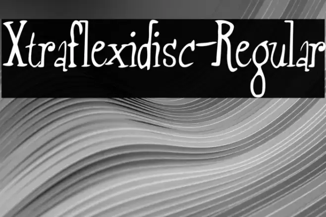 Xtraflexidisc-Regular Font examples