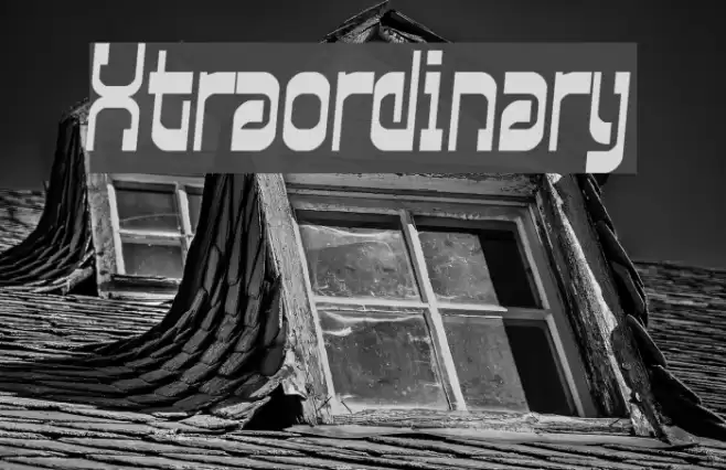 Xtraordinary Font examples