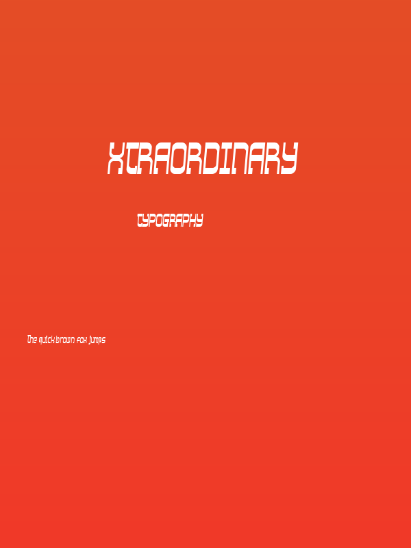 Xtraordinary Poster