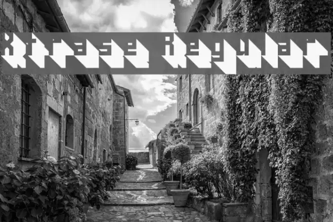 Xtrase Regular Font examples