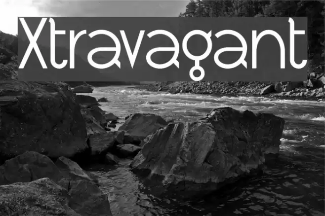 Xtravagant Font examples
