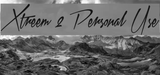 Xtreem 2 Personal Use フォント examples