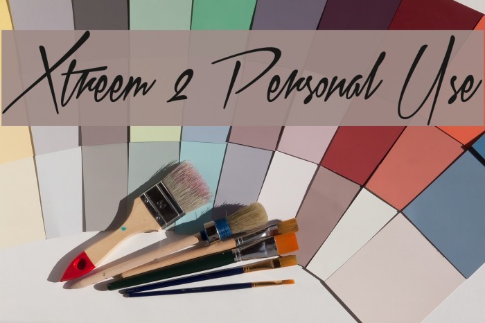 Xtreem 2 Personal Use フォント examples