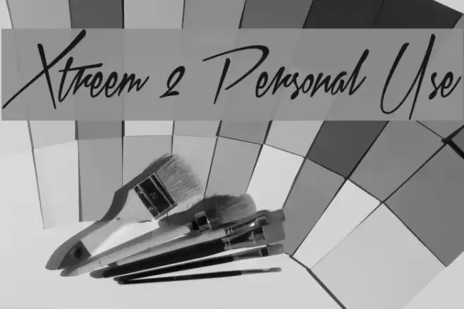 Xtreem 2 Personal Use フォント examples
